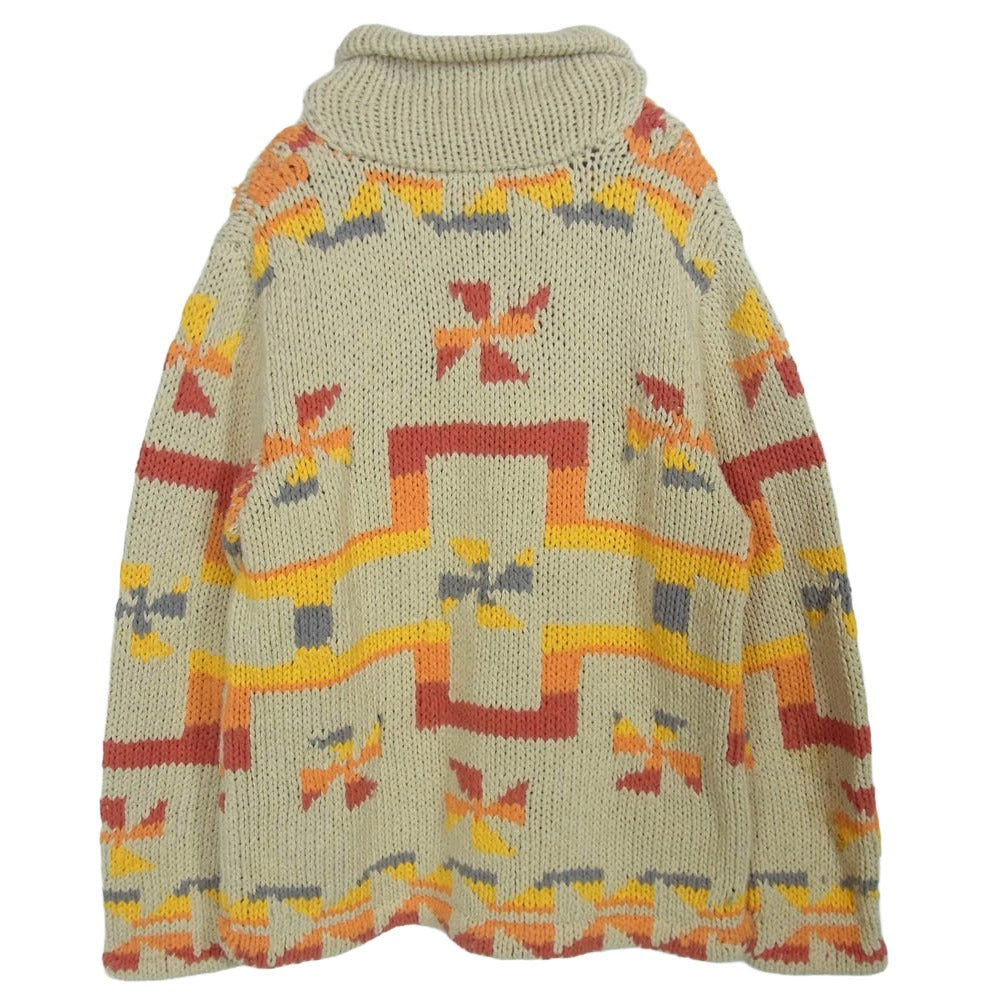 STANDARD CALIFORNIA スタンダードカリフォルニア KNITWEAR SD CARDIGAN BEIGE ショールカラー コットンニット カーディガン ベージュ系 S【中古】