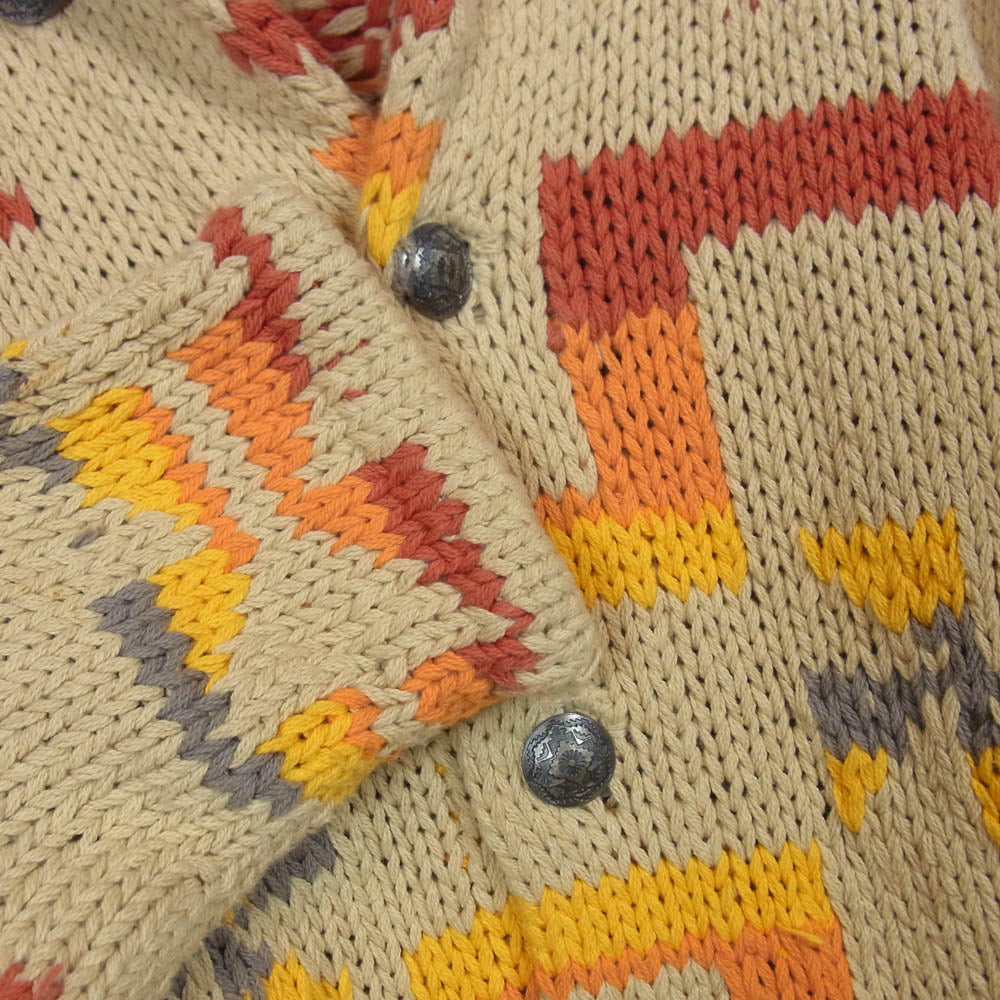 STANDARD CALIFORNIA スタンダードカリフォルニア KNITWEAR SD CARDIGAN BEIGE ショールカラー コットンニット カーディガン ベージュ系 S【中古】