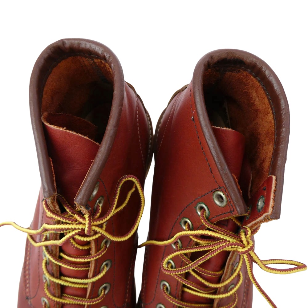RED WING レッドウィング 8875 IRISH SETTER 6INCH MOC TOE BOOT アイリッシュ モックトゥー ブーツ エンジ系 26.5cm【中古】