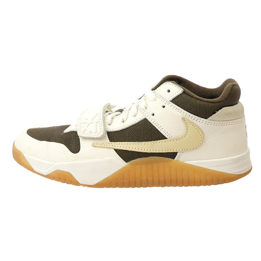 NIKE ナイキ FZ8117-100 【フェイクバスターズ鑑定済】Travis Scott Jordan Jumpman Jack TR Sail and Dark Mocha トラヴィススコット ジョーダン ジャンプマンジャック スニーカー ホワイト系 ブラウン系 26.5cm【中古】
