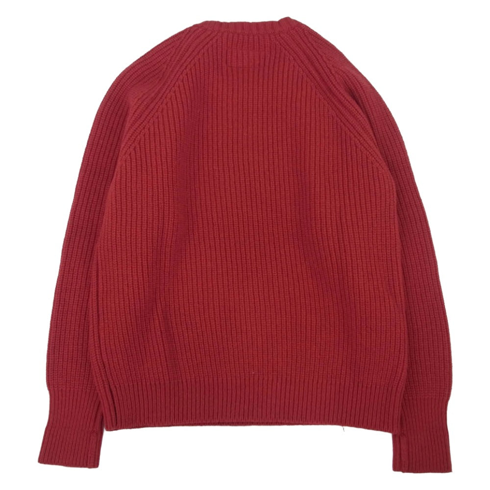 WACKO MARIA ワコマリア 16FW-WMK-KN08 クルーネック ウール ニット セーター レッド系 S【中古】
