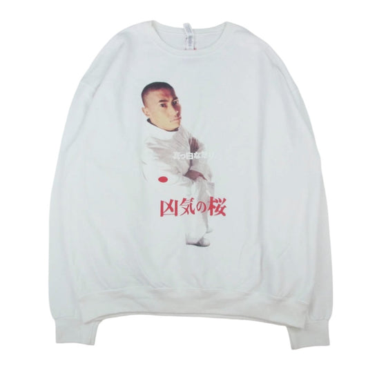 WACKO MARIA ワコマリア 22SS 凶気の桜 CREW NACK SWEAT SHIRT TYPE-1 クルー ネック スウェット ホワイト系 XL【中古】