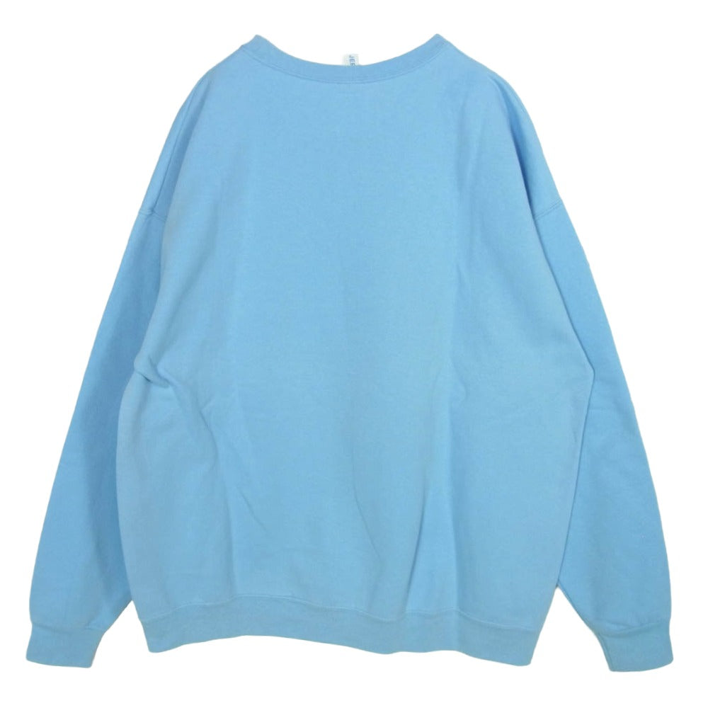 WACKO MARIA ワコマリア 21AW BILL EVANS CREW NECK SWEAT SHIRT TYPE-4 クルー ネック スウェット ライトブルー系 XL【中古】