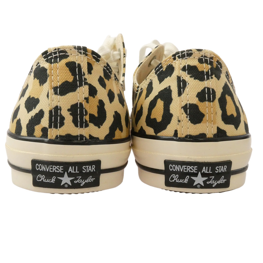 WACKO MARIA ワコマリア 17SS-WMA-CV01 × CONVERSE ALLSTAR LOW コンバース オールスター レオパード ローカット スニーカー ブラウン系 26.5cm【極上美品】【中古】