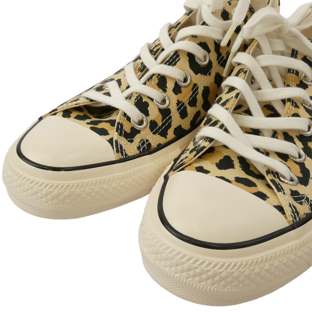 WACKO MARIA ワコマリア 17SS-WMA-CV01 × CONVERSE ALLSTAR LOW コンバース オールスター レオパード ローカット スニーカー ブラウン系 26.5cm【極上美品】【中古】