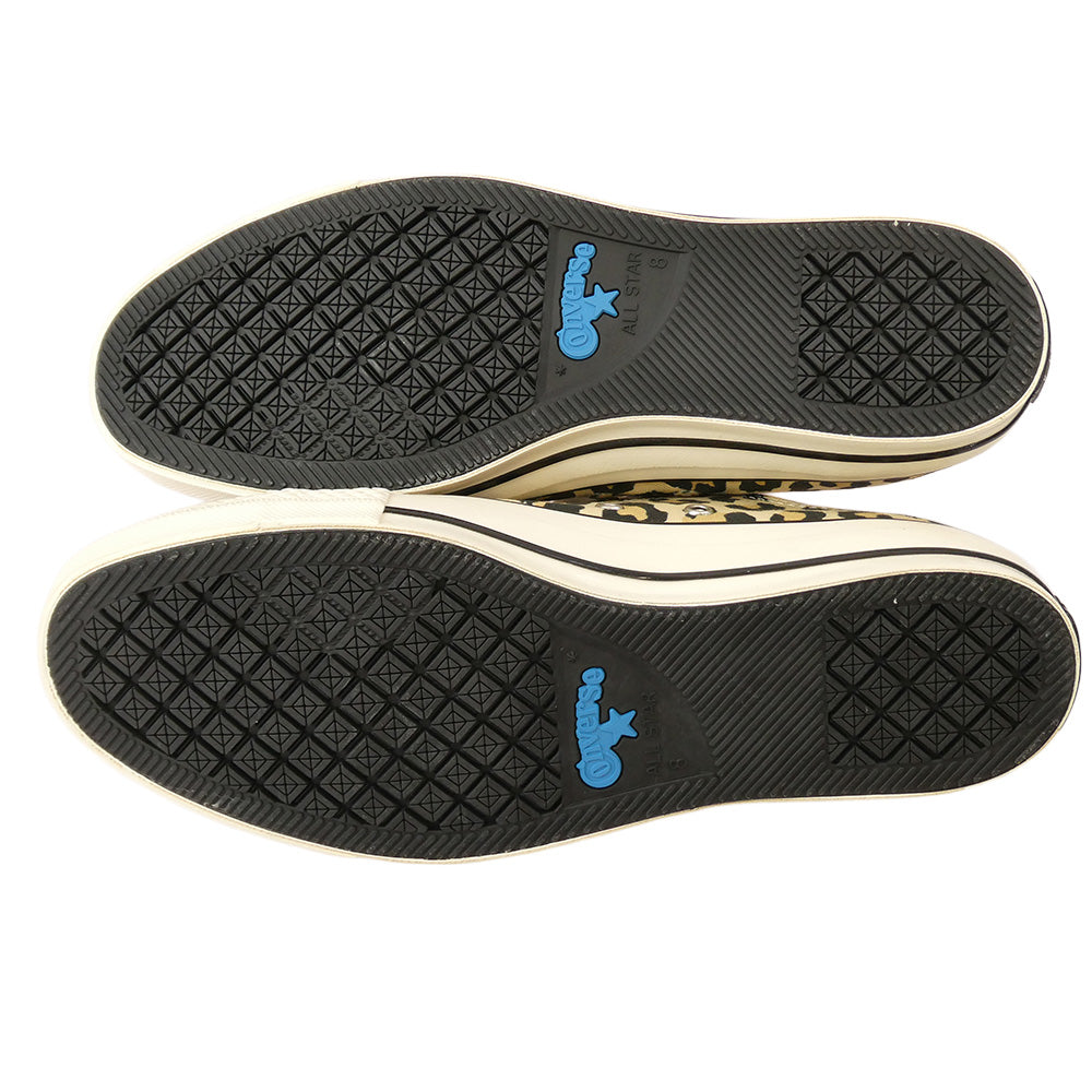 WACKO MARIA ワコマリア 17SS-WMA-CV01 × CONVERSE ALLSTAR LOW コンバース オールスター レオパード ローカット スニーカー ブラウン系 26.5cm【極上美品】【中古】