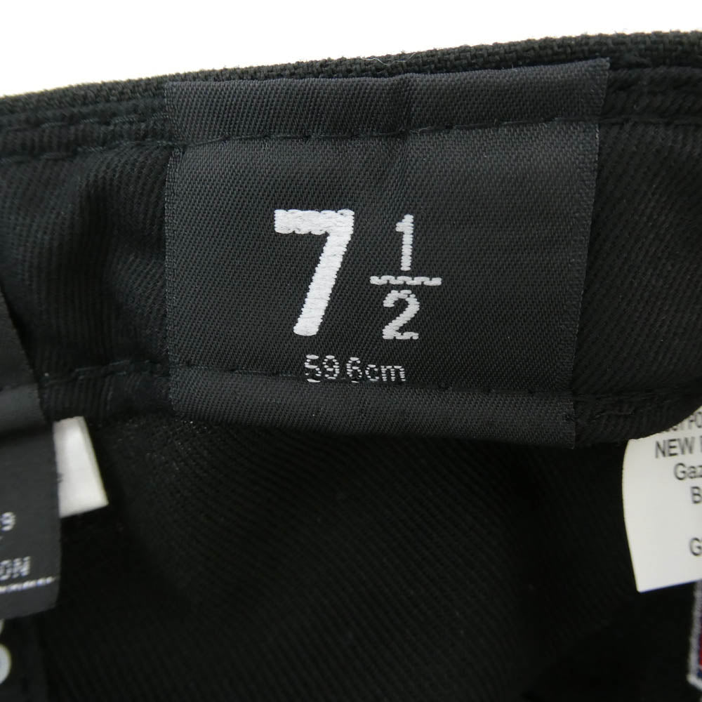 Supreme シュプリーム 21AW No Comp Box Logo New Era ノー コンプ ボックス ロゴ ニュー エラ キャップ ブラック系 59.6cm【中古】