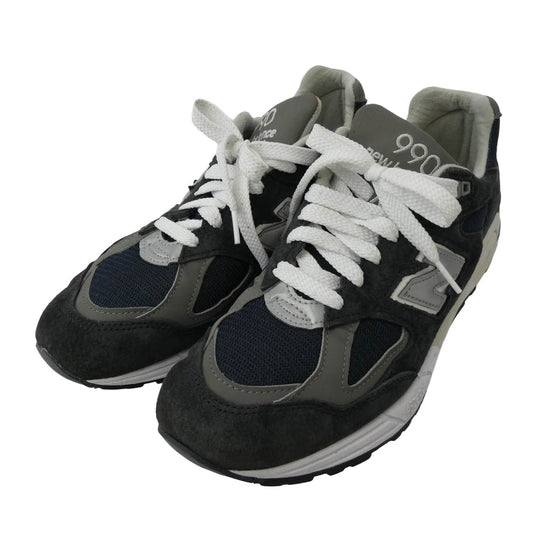 NEW BALANCE ニューバランス M990NB2 990 USA製 ローカット スニーカー ネイビー ネイビー系 グレー系 27cm【中古】