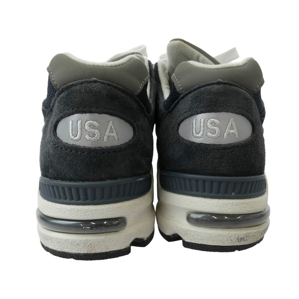 NEW BALANCE ニューバランス M990NB2 990 USA製 ローカット スニーカー ネイビー ネイビー系 グレー系 27cm【中古】
