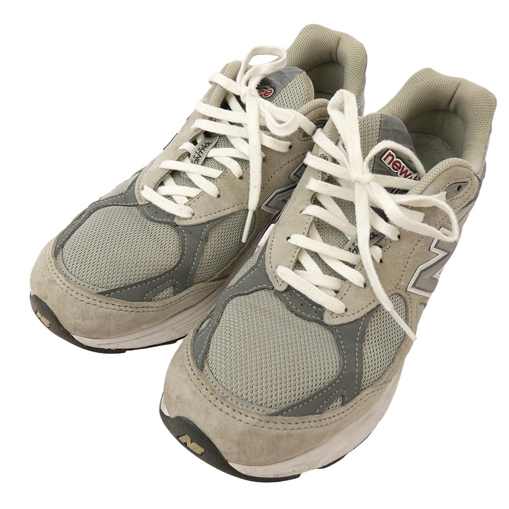 NEW BALANCE ニューバランス M990GY3 990 USA製 ローカット スニーカー グレー系 27cm【中古】