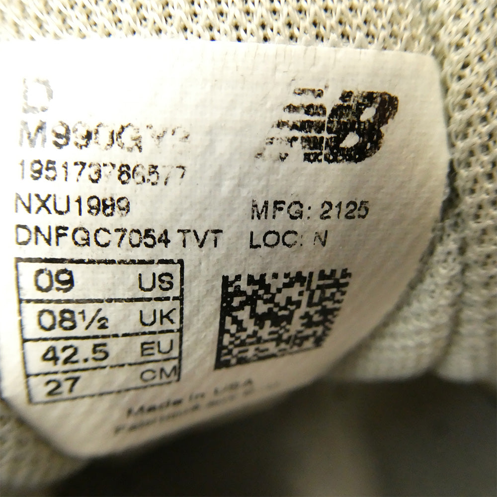 NEW BALANCE ニューバランス M990GY3 990 USA製 ローカット スニーカー グレー系 27cm【中古】