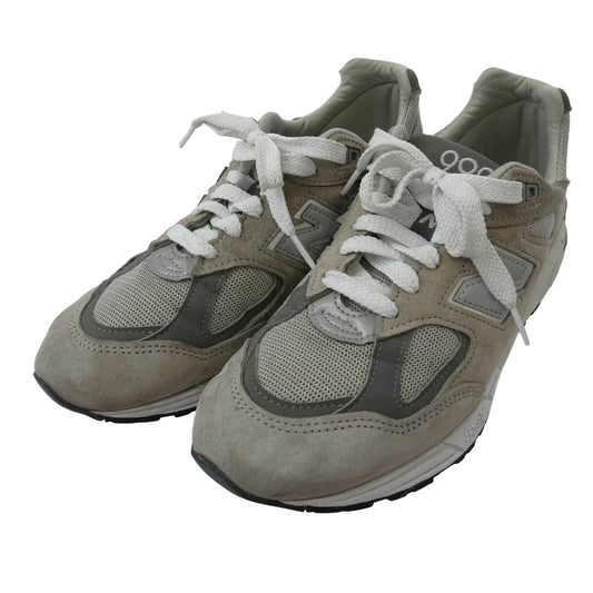 NEW BALANCE ニューバランス M990GY2 990V2 USA製 ローカット スニーカー チャコール系 グレー系 26.5cm【中古】