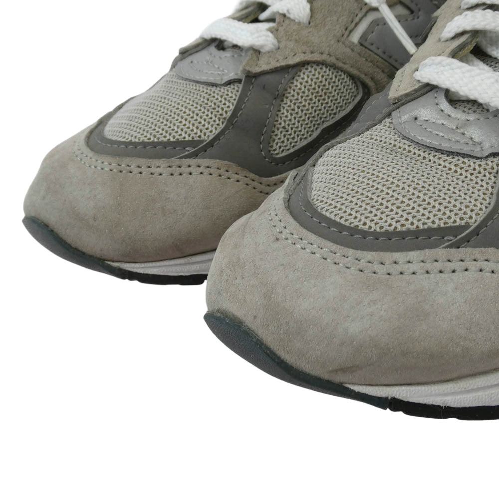 NEW BALANCE ニューバランス M990GY2 990V2 USA製 ローカット スニーカー チャコール系 グレー系 26.5cm【中古】