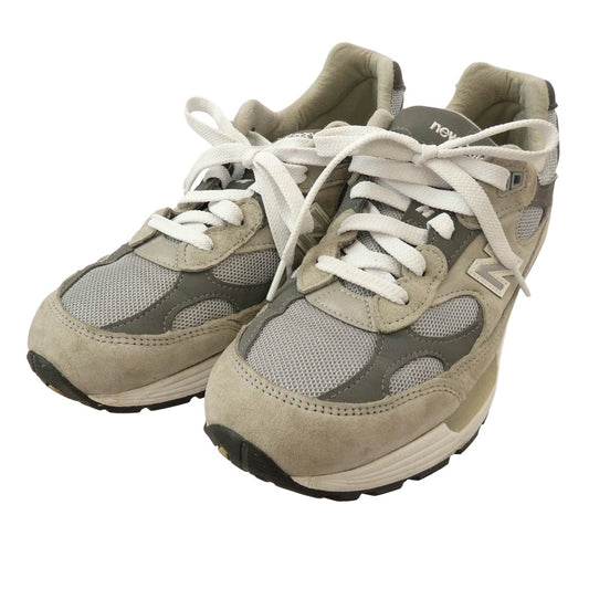 NEW BALANCE ニューバランス M992GR 992 USA製 ローカット スニーカー グレー系 26.5cm【中古】