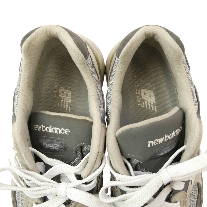 New Balance M992gr グレー スニーカー新品タグ付き26.5 NEW BALANCE M992GR GRAY × WHITE ニューバランス スニーカー ( グレー