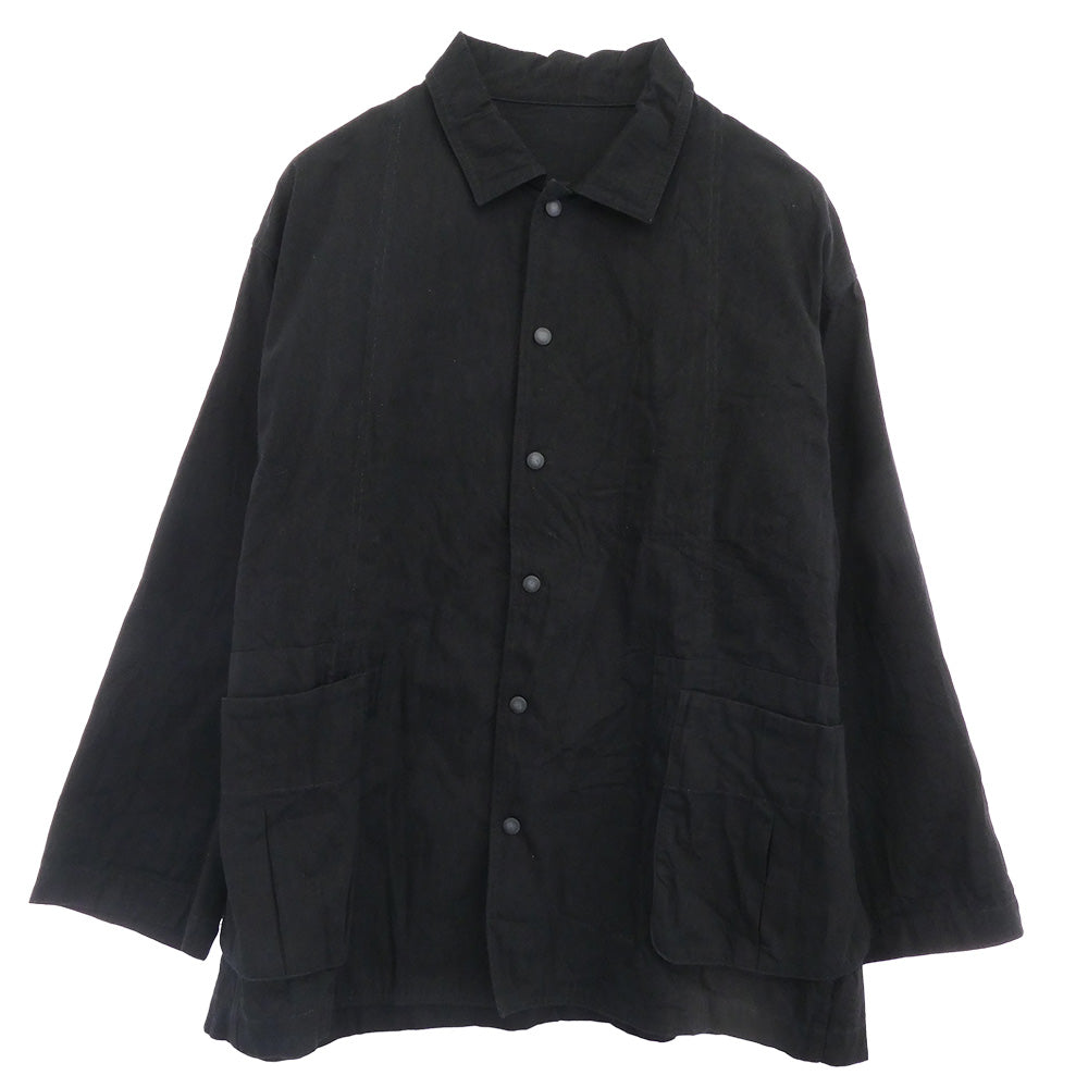 PORTER CLASSIC ポータークラシック CLASSIC DENIM MIL SHIRT JACKETクラシック デニム ミルシャツ ジャケット ブラック系 3【中古】