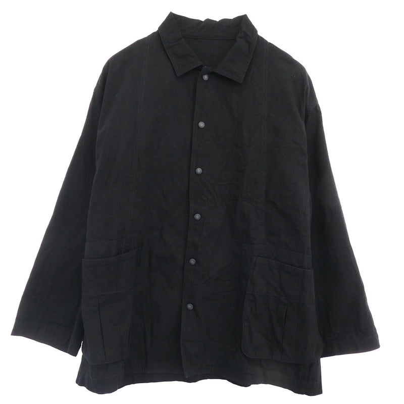 PORTER CLASSIC ポータークラシック CLASSIC DENIM MIL SHIRT JACKETクラシック デニム ミルシャツ ジャケット ブラック系 3【中古】