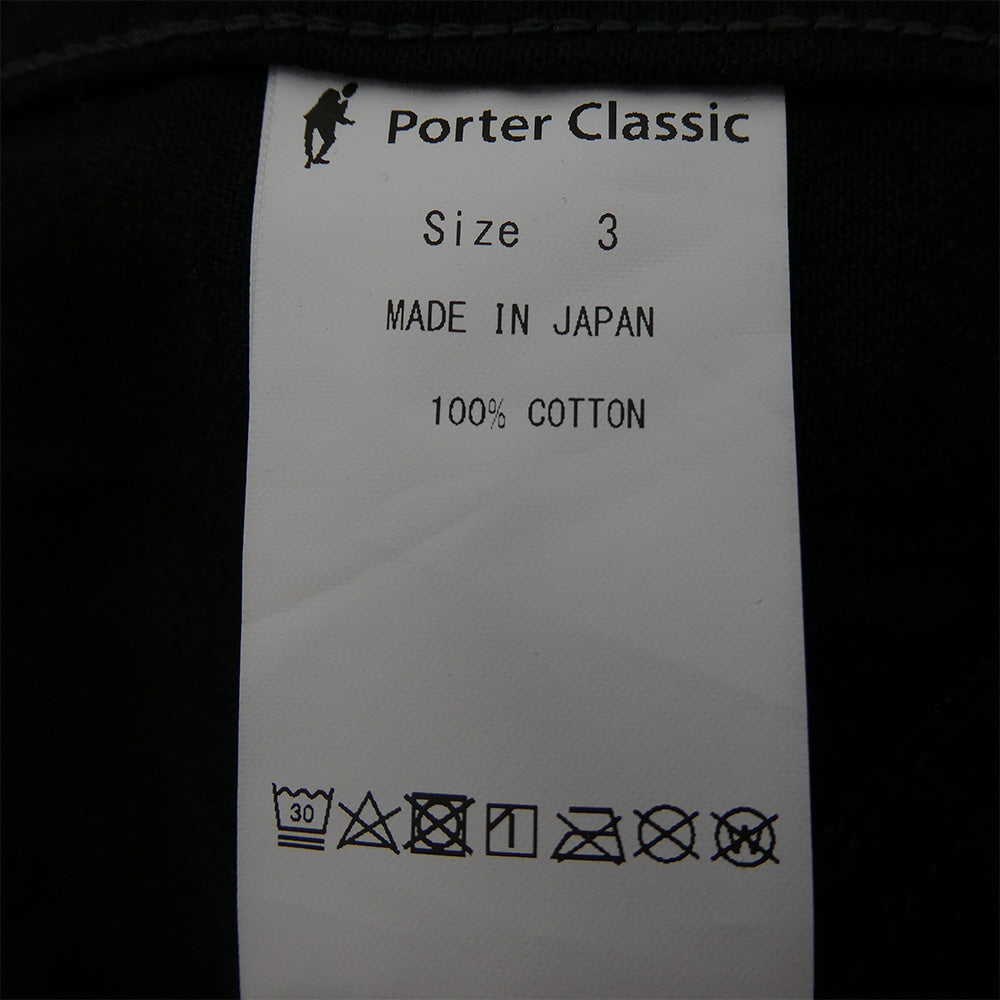 PORTER CLASSIC ポータークラシック CLASSIC DENIM MIL SHIRT JACKETクラシック デニム ミルシャツ ジャケット ブラック系 3【中古】