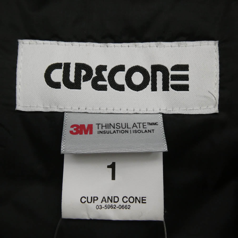 カップアンドコーン Puff Jacket 中綿 ジャケット ブラック系 1【中古】