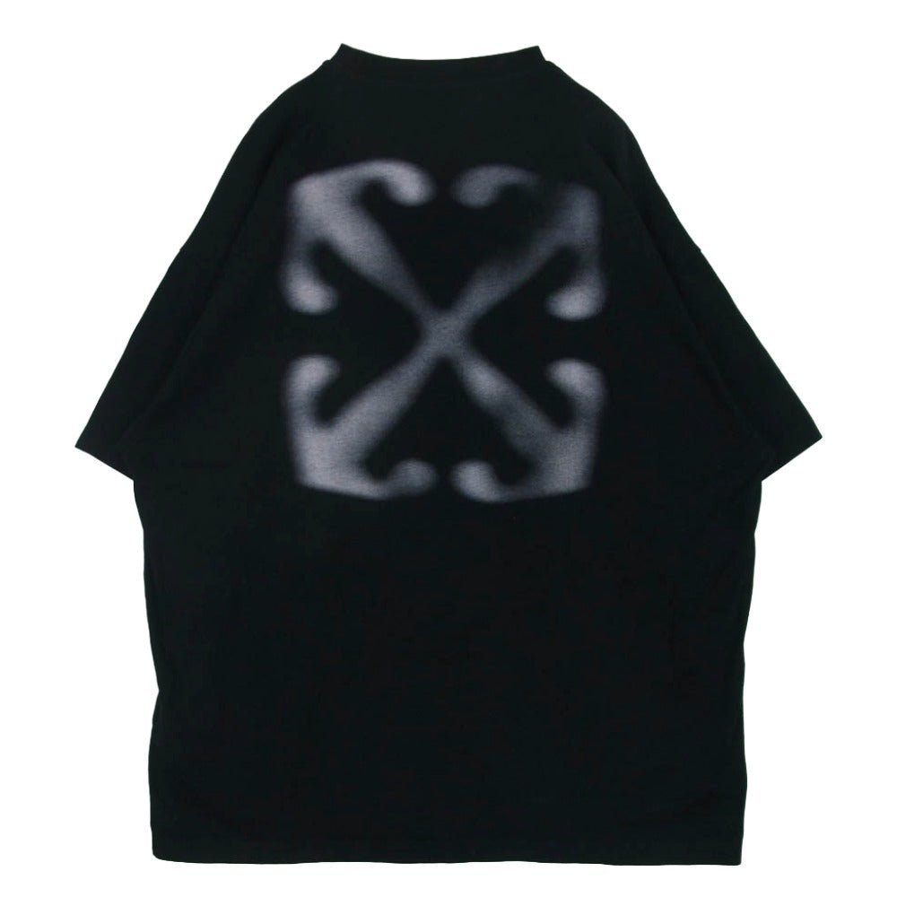 OFF-WHITE オフホワイト OMAA161F24JER002 Arrow Printed Crewneck T-Shirt アロープリント ロゴ 半袖 Tシャツ ブラック系 XL【中古】