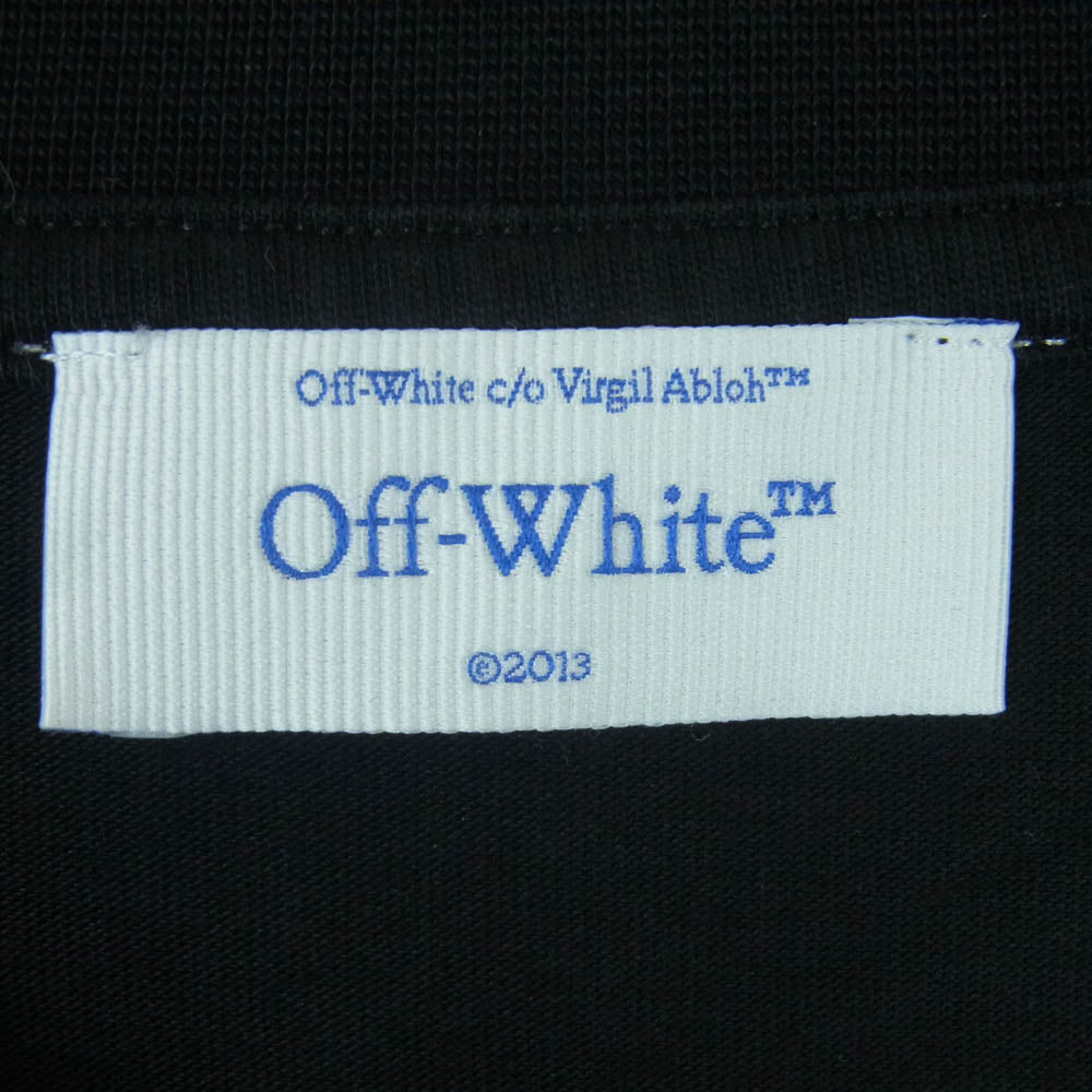 OFF-WHITE オフホワイト OMAA161F24JER002 Arrow Printed Crewneck T-Shirt アロープリント ロゴ 半袖 Tシャツ ブラック系 XL【中古】
