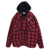 OFF-WHITE オフホワイト 20SS OMGA100R20G53001 フーディー パーカー レイヤード フランネル チェック シャツ レッド系 S【中古】