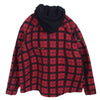 OFF-WHITE オフホワイト 20SS OMGA100R20G53001 フーディー パーカー レイヤード フランネル チェック シャツ レッド系 S【中古】
