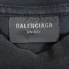 BALENCIAGA バレンシアガ 25SS 787349 TRVS8 3B Liquefied T-Shirt Oversized リキファイド ロゴ オーバーサイズ ダメージ加工 プリント 半袖 Tシャツ チャコール系 2【中古】