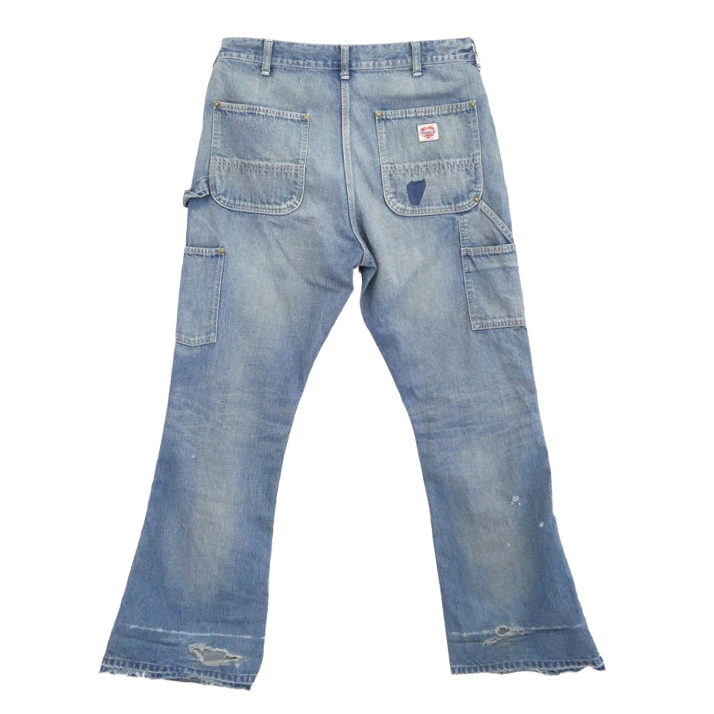 SAINT MICHAEL セントマイケル 24AW SM-YS1-0000-066 DOUBLE KNEE DENIM ダブル ニー デニム パンツ インディゴブルー系 M【中古】