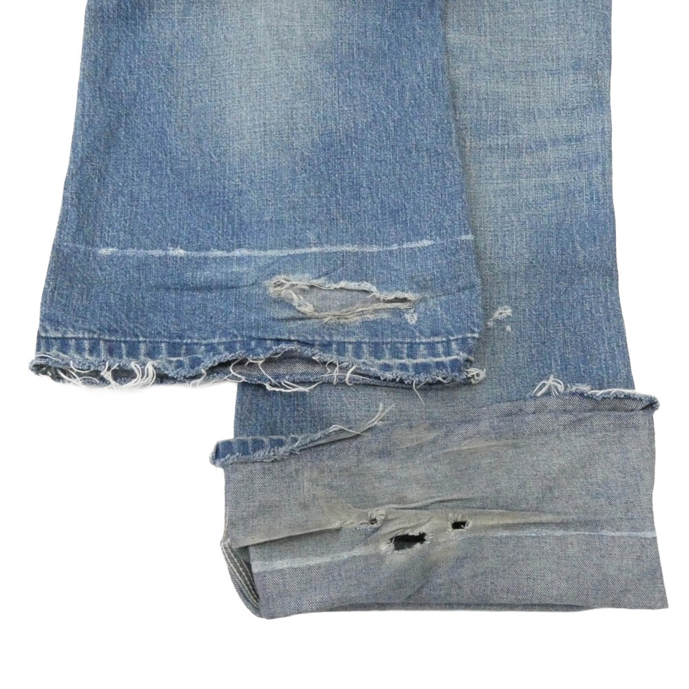 SAINT MICHAEL セントマイケル 24AW SM-YS1-0000-066 DOUBLE KNEE DENIM ダブル ニー デニム パンツ インディゴブルー系 M【中古】