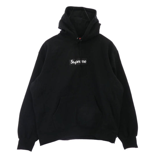 Supreme シュプリーム 24AW Box Logo Hooded Sweatshirt ボックスロゴ フーデッド スウェットシャツ プルオーバー パーカー ブラック系 XL【極上美品】【中古】