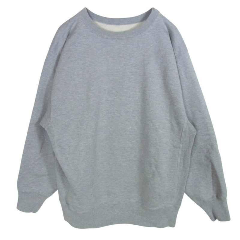 シオタ CSLM-114M Crewneck Sweatshirt スビンコットン吊り裏毛起毛 クルーネック スウェットシャツ トレーナー グレー系 5【中古】