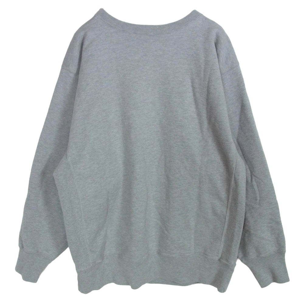 シオタ CSLM-114M Crewneck Sweatshirt スビンコットン吊り裏毛起毛 クルーネック スウェットシャツ トレーナー グレー系 5【中古】