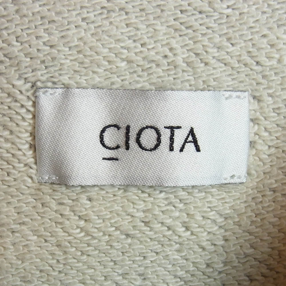 シオタ CSLM-114M Crewneck Sweatshirt スビンコットン吊り裏毛起毛 クルーネック スウェットシャツ トレーナー グレー系 5【中古】