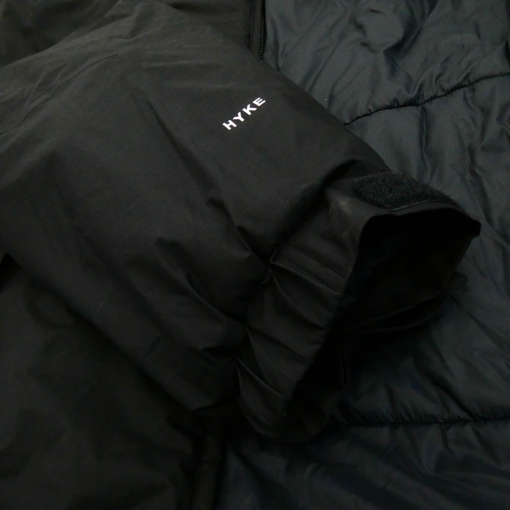 HYKE ハイク 24AW 242-27063 Edition エディション別注 PERTEX PUFF JACKET パーテックス パフ ジャケット ブラック系 XXL【中古】
