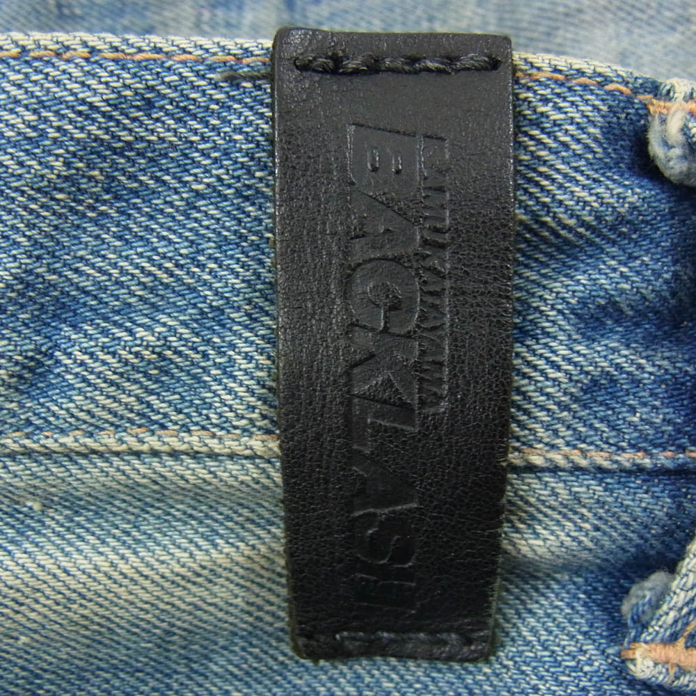 ISAMUKATAYAMA BACKLASH イサムカタヤマバックラッシュ 1133-06 クラッシュ加工 ダメージ加工 デニム ハーフ ショート パンツ インディゴブルー系 S【中古】