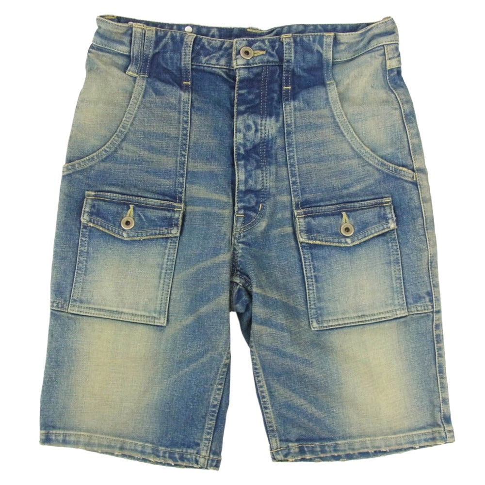 ISAMUKATAYAMA BACKLASH イサムカタヤマバックラッシュ 1483-19 デニム ショート パンツ ショーツ インディゴブルー系 S【中古】