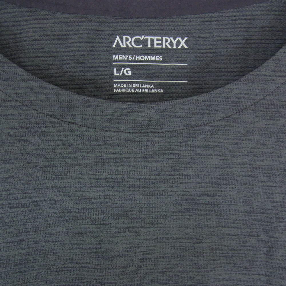 ARC'TERYX アークテリクス X000007664 Cormac Crew SS コーマック クルー ショートスリーブ 半袖Tシャツ グレー系 L/G【極上美品】【中古】