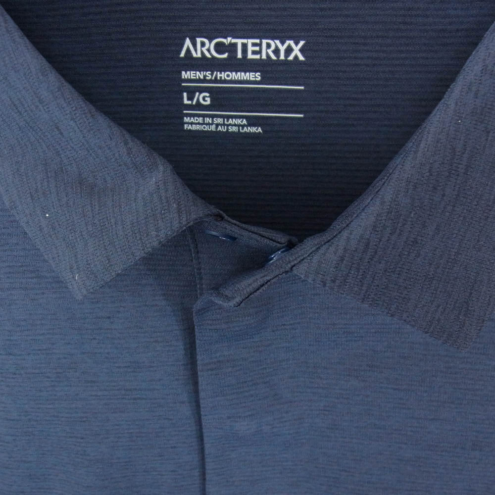 ARC'TERYX アークテリクス X000009705 CORMAC POLO コーマック ポロ ショートスリーブ シャツ ネイビー系 L【極上美品】【中古】