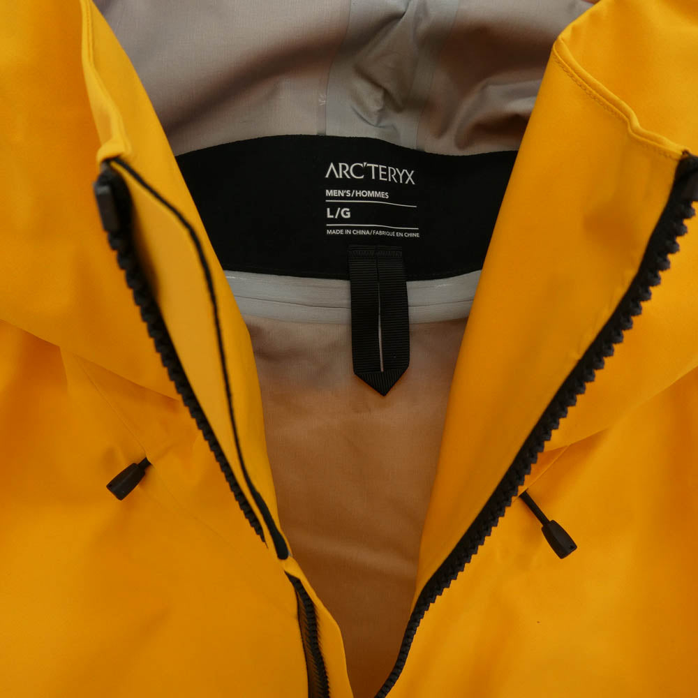 ARC'TERYX アークテリクス X000007555 Alpha SV GORE-TEX Edziza ゴアテックス シェル ジャケット イエロー系 L【中古】