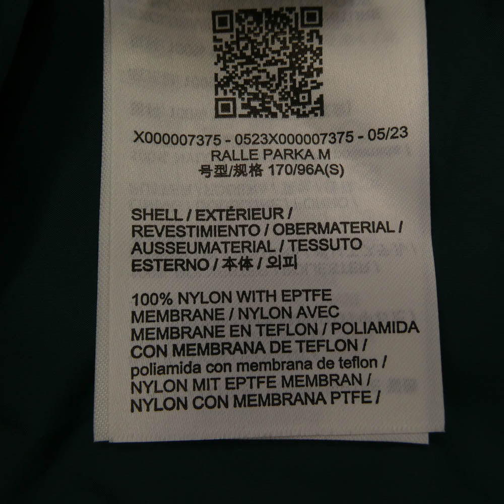 ARC'TERYX アークテリクス X000007375 Ralle Parka MEN'S レイル パーカ メンズ Boxcar グリーン系 S【極上美品】【中古】