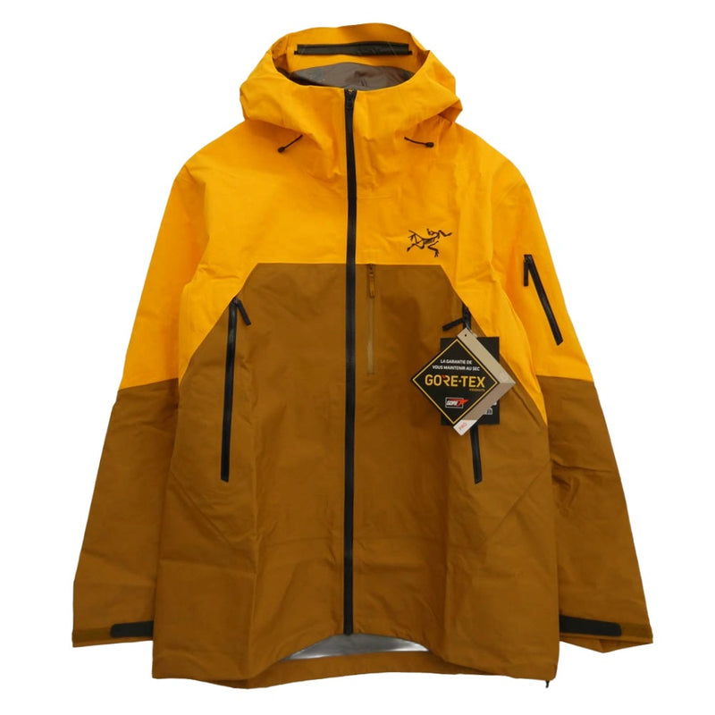 ARC'TERYX アークテリクス X000007149 Rush Jacket MEN'S Yukon Edziza ラッシュ ジャケット XLサイズ イエロー系 ブラウン系 XL【極上美品】【中古】
