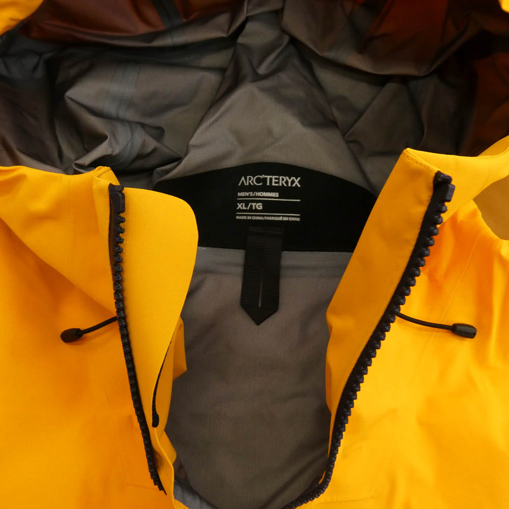 ARC'TERYX アークテリクス X000007149 Rush Jacket MEN'S Yukon Edziza ラッシュ ジャケット XLサイズ イエロー系 ブラウン系 XL【極上美品】【中古】