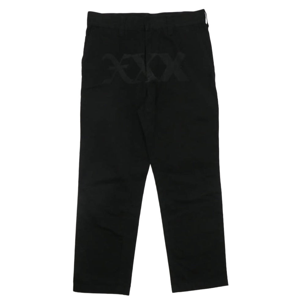 GOD SELECTION XXX ゴッドセレクション CHINO PANTS チノパンツ コットン パンツ ブラック系 S【中古】