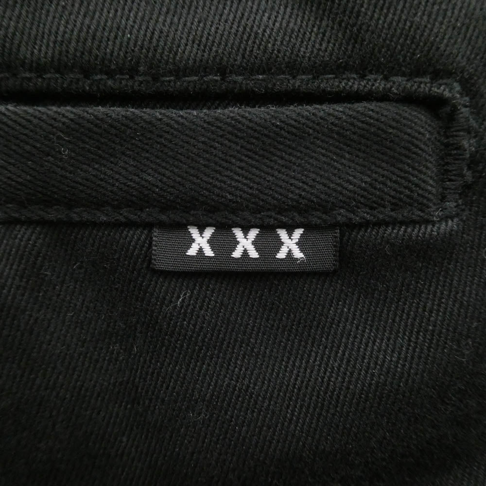 GOD SELECTION XXX ゴッドセレクション CHINO PANTS チノパンツ コットン パンツ ブラック系 S【中古】