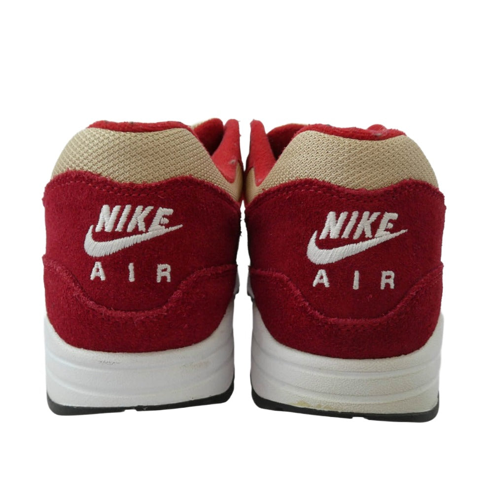 NIKE ナイキ 908366-600 AIR MAX 1 PREMIUM RETRO エアマックス プレミアム レトロ スニーカー レッド系 ベージュ系 27.5cm【中古】