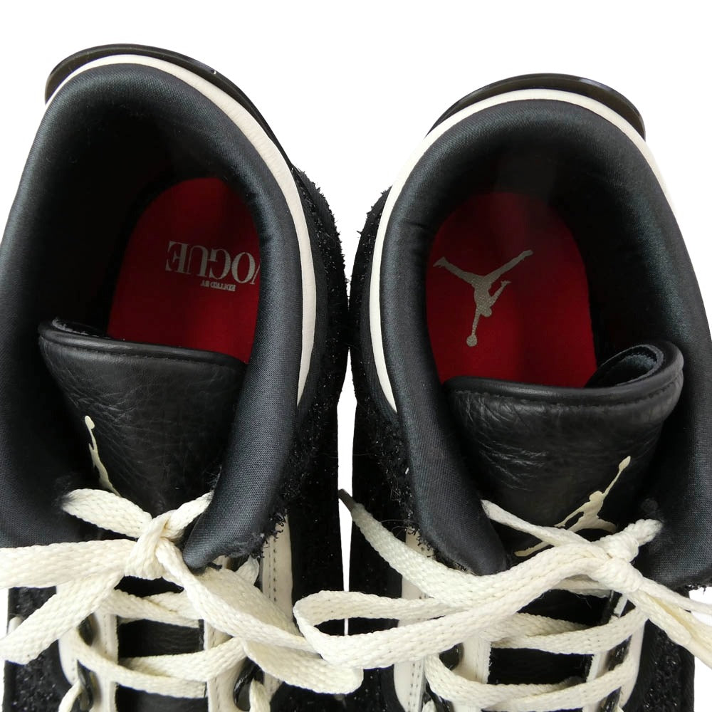 NIKE ナイキ BQ3195-001 AIR JORDAN 3 RETRO AWOK VOGUE エアジョーダン レトロ スニーカー ブラック系 28cm【中古】