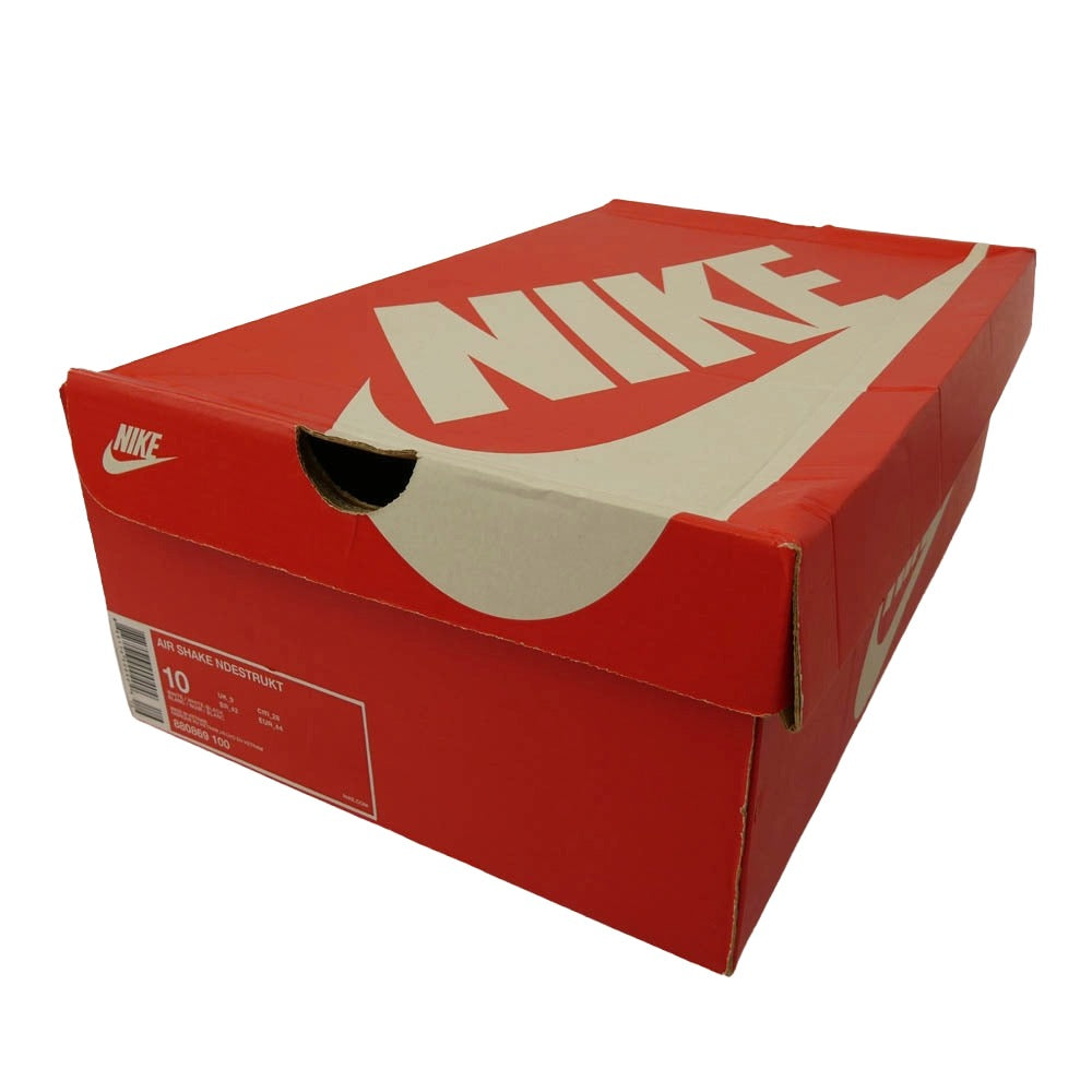 NIKE ナイキ 880869-100 AIR SHAKE NDESTRUKT エアシェイク インデストラクト スニーカー ホワイト系 レッド系 28cm【中古】