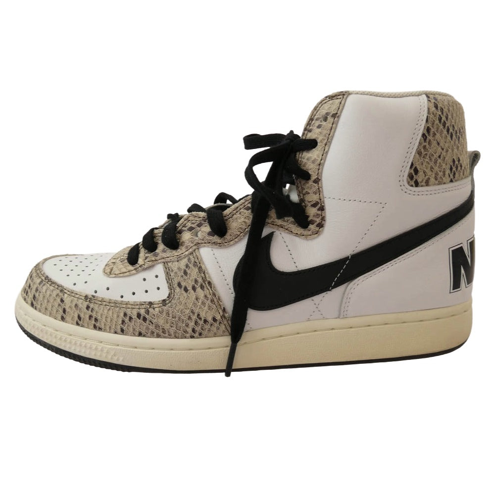 NIKE ナイキ FB1318-100 TERMINATOR HIGH COCOA SNAKE ターミネーター ココアスネーク ハイカットスニーカー ホワイト系 28cm【中古】