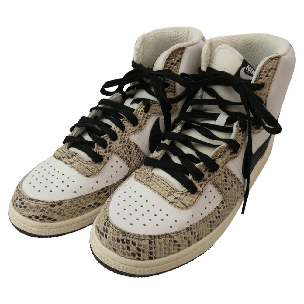 NIKE ナイキ FB1318-100 TERMINATOR HIGH COCOA SNAKE ターミネーター ココアスネーク ハイカットスニーカー ホワイト系 28cm【中古】